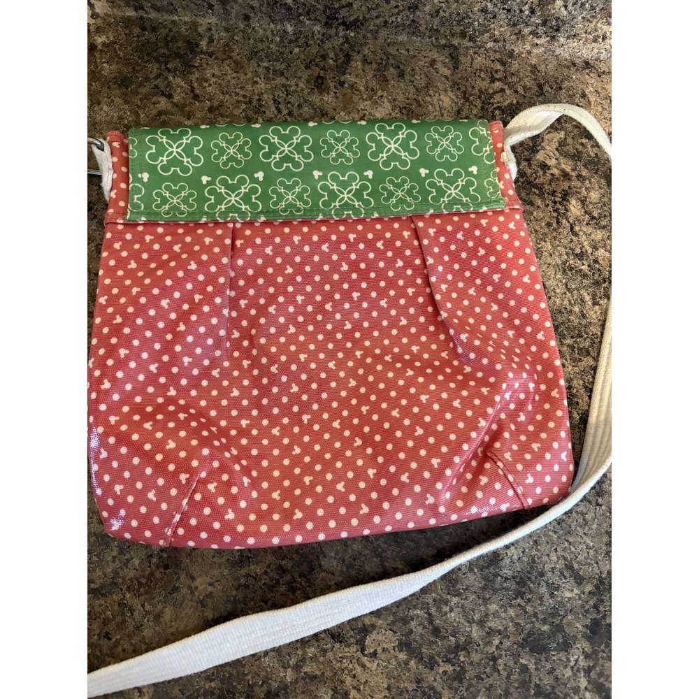 DISNEY PARK AUTHENTIC  Crossbody  Shoulder Bag Purse‎ pink and white polka dots - Picture 7 of 10
